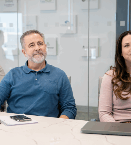 Dale Riley, Kip Kiser, & Jessica Sexton during meeting